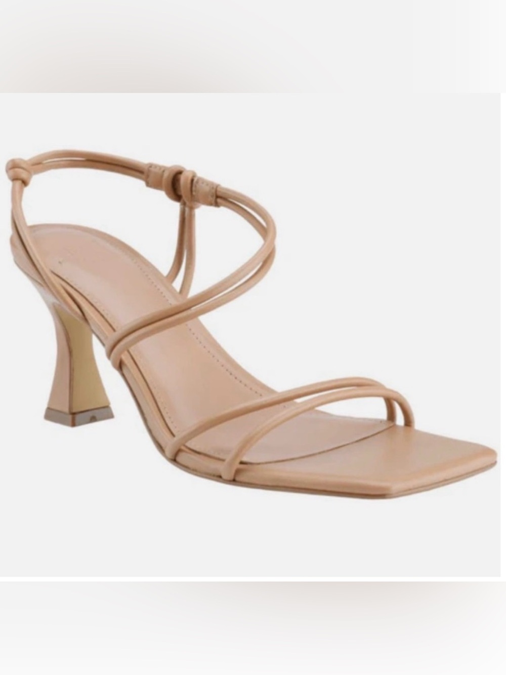 Marc Fisher Nude Strappy Heels 7.5